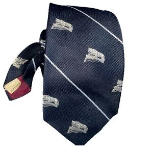 Penn Stated Logo Tie On Campus Collegiate Product Blue Hand Made USA Limited